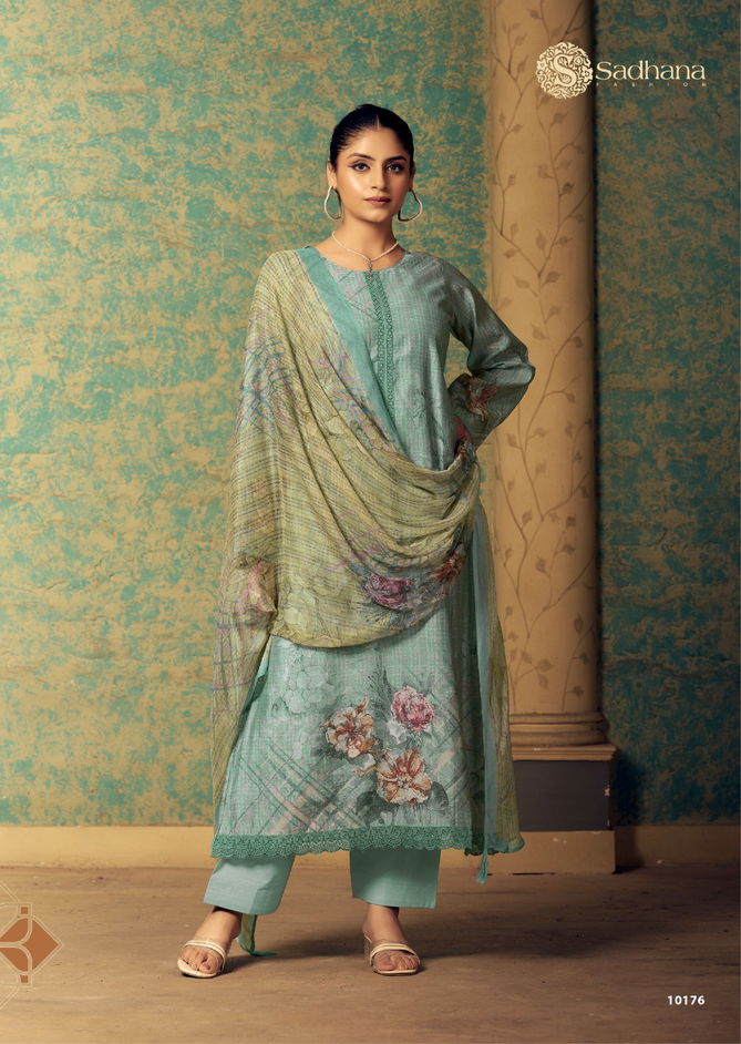 Ahaana By Sadhana Muslin Silk Digital Printed Salwar Kameez Wholesale Price In Surat